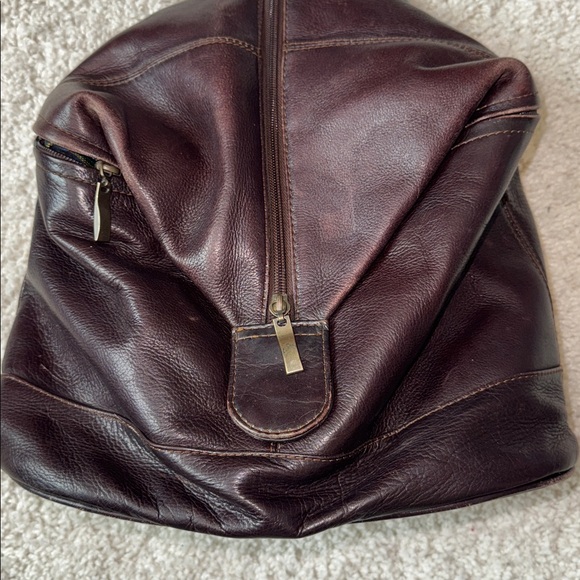 Vintage Leather Backpack by Queros main image 8